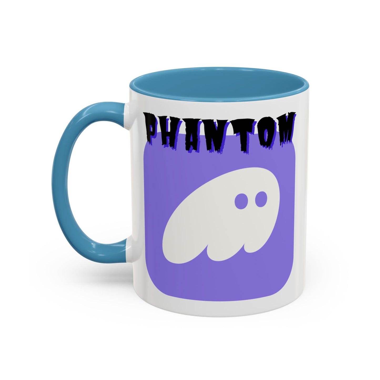 Phantom Hot Wallet White Accent Mug by cypherpunkgear.com