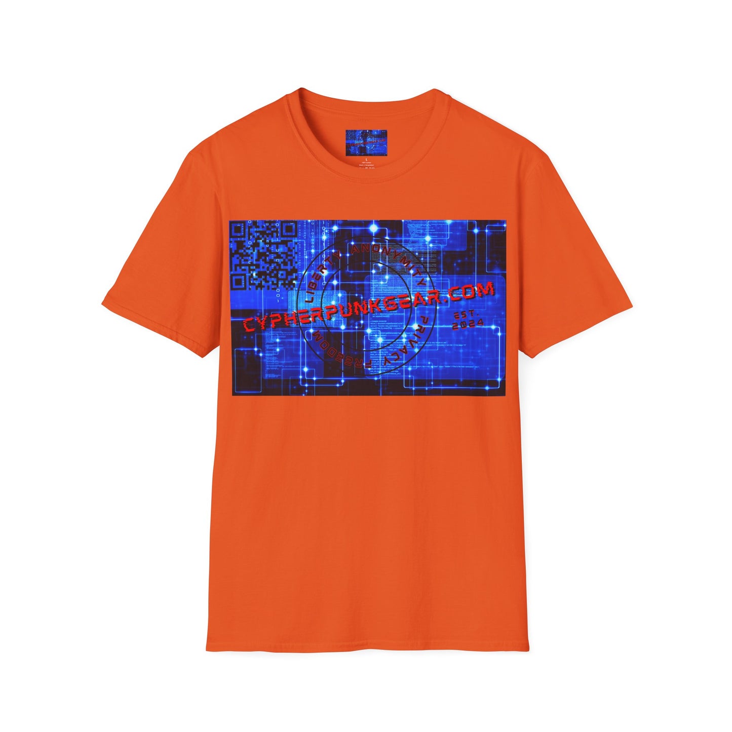 Cypherpunkgear.com logo Light colors Unisex T-Shirt by cypherpunkgear.com