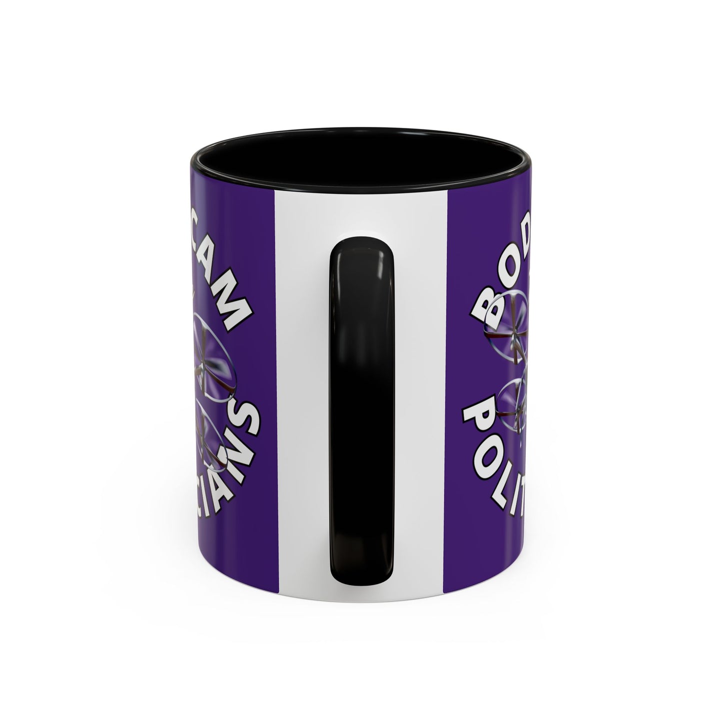 Bodycam the Politicians Drone Purple Accent Mug by cypherpunkgear.com