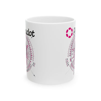 Polkadot (DOT) White Mug by cypherpunkgear.com