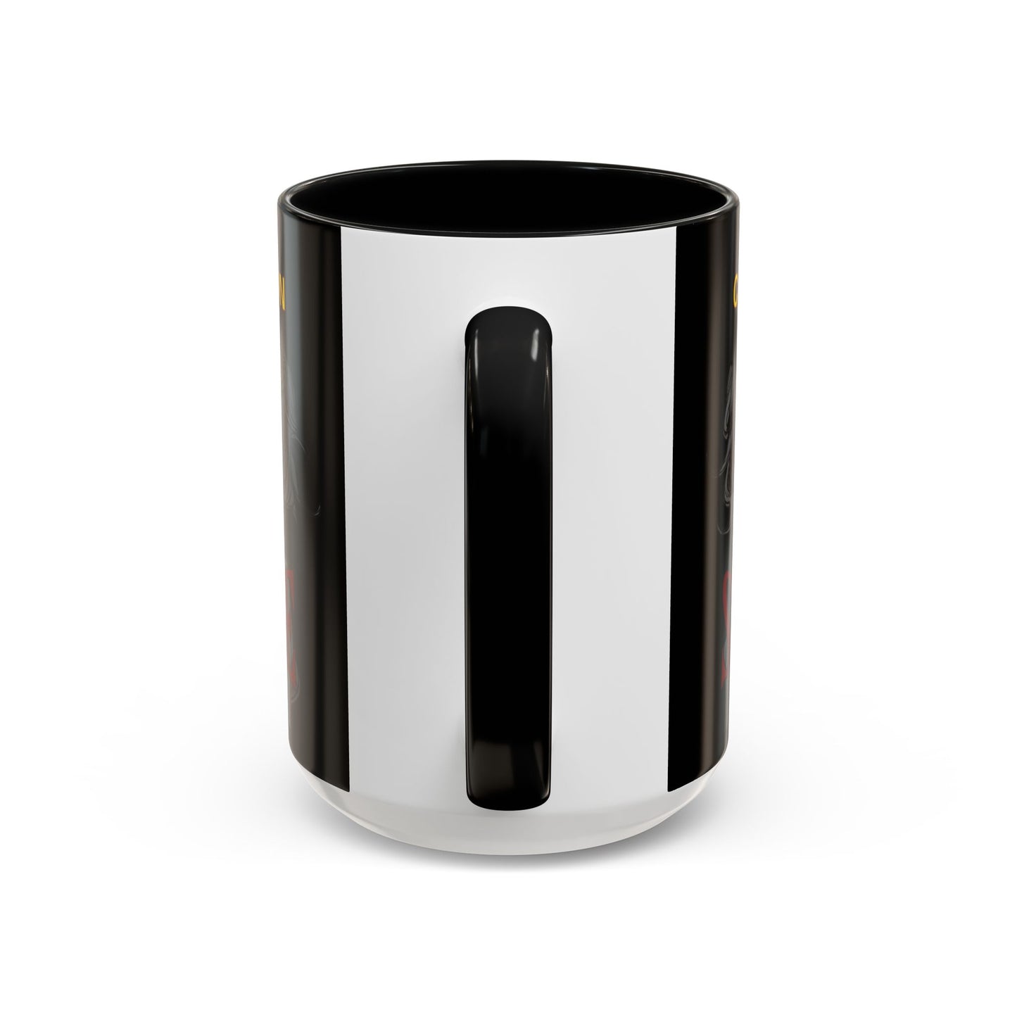Caution, Savage Black Accent Mug by cypherpunkgear.com