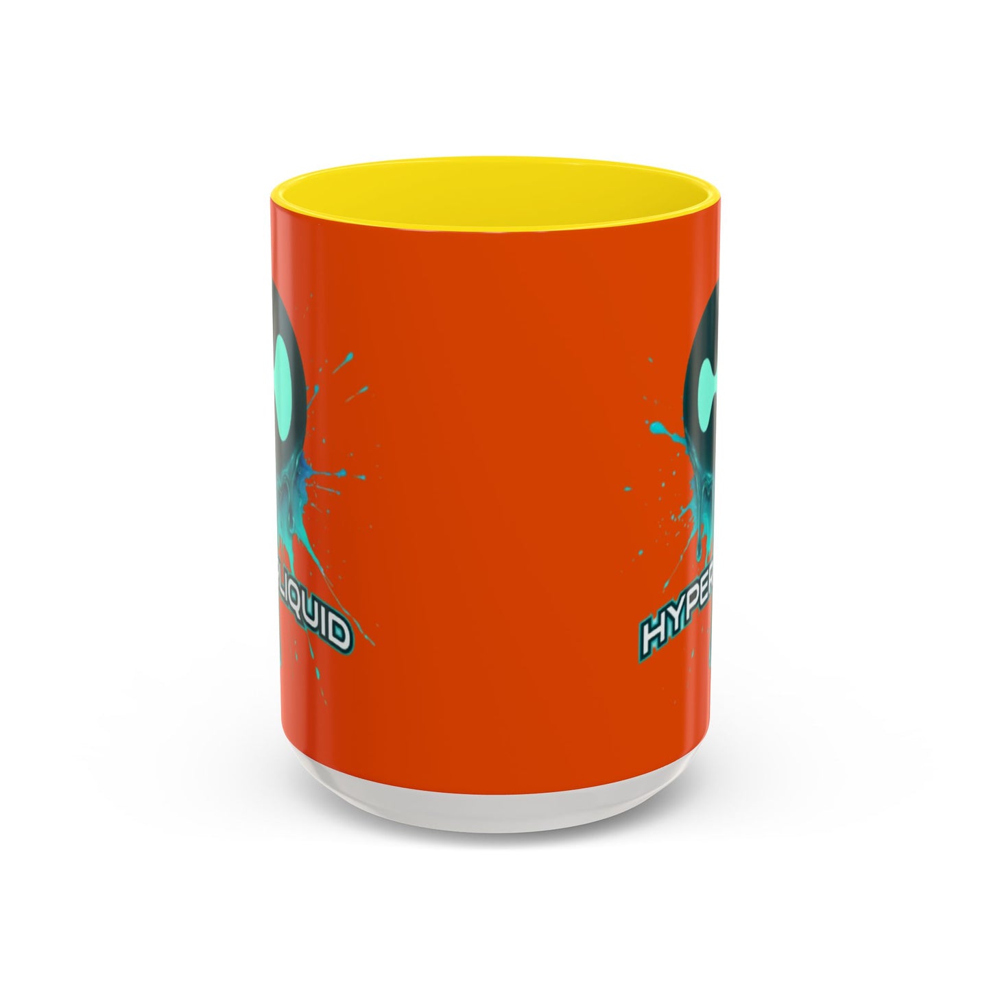 HYPE Drip Orange Accent Mug by cypherpunkgear.com