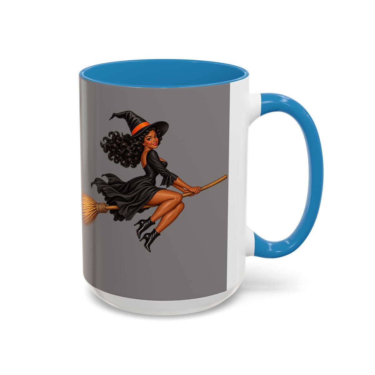 Velvet Vex Grey Accent Mug by CreepyCrafts.boo