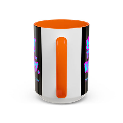 Don't Trust...Verify. Black Accent Mug by cypherpunkgear.com