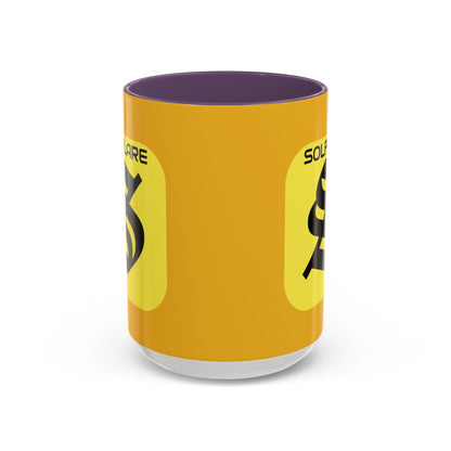 SolflareLogo Yellow Accent Mug by cypherpunkgear.com