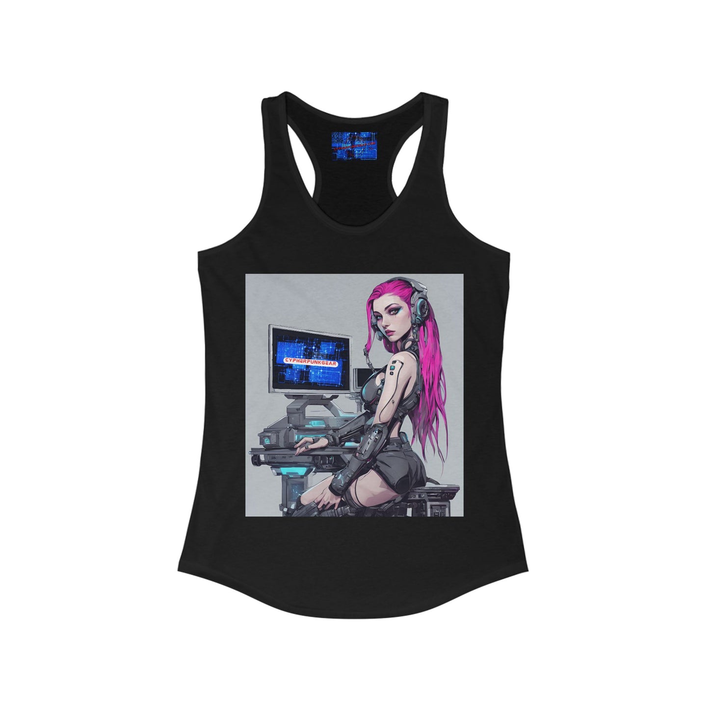 ¡Cyberpunk de cypherpunkgear! Camiseta sin mangas ideal con espalda cruzada para mujer