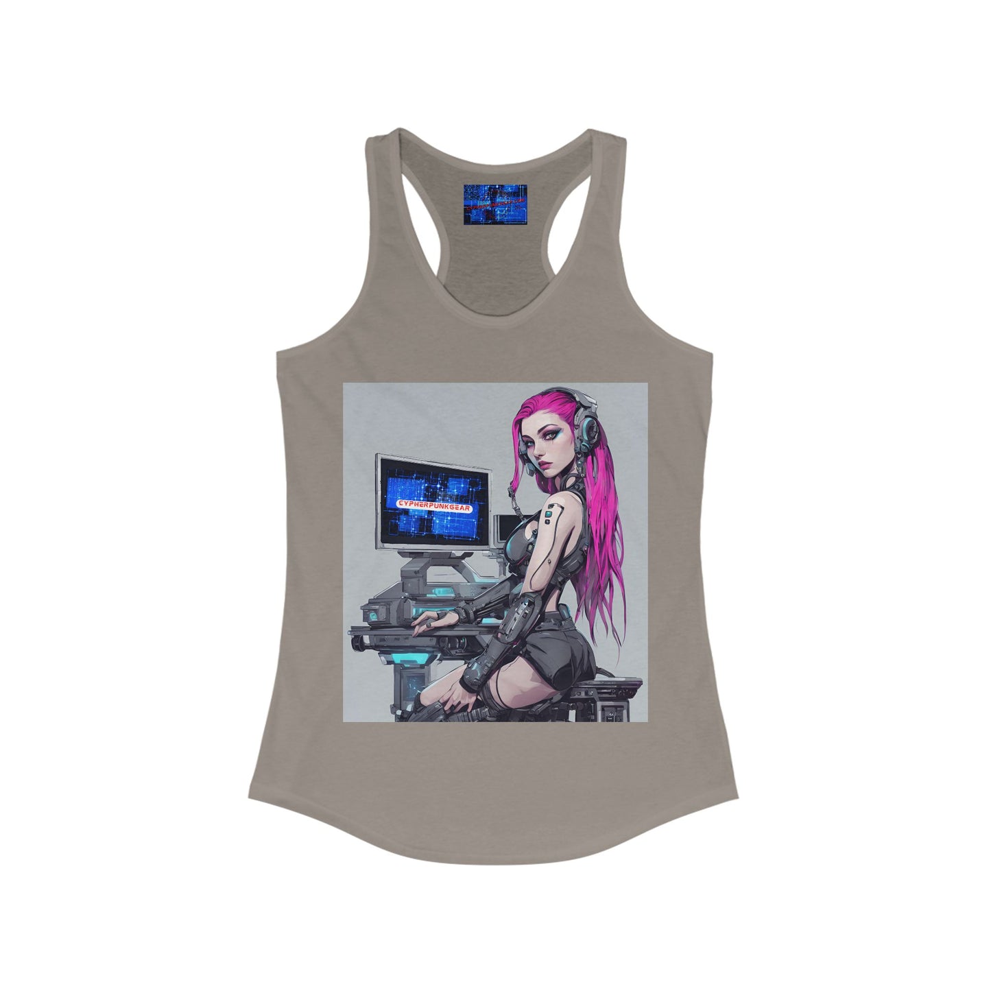 ¡Cyberpunk de cypherpunkgear! Camiseta sin mangas ideal con espalda cruzada para mujer