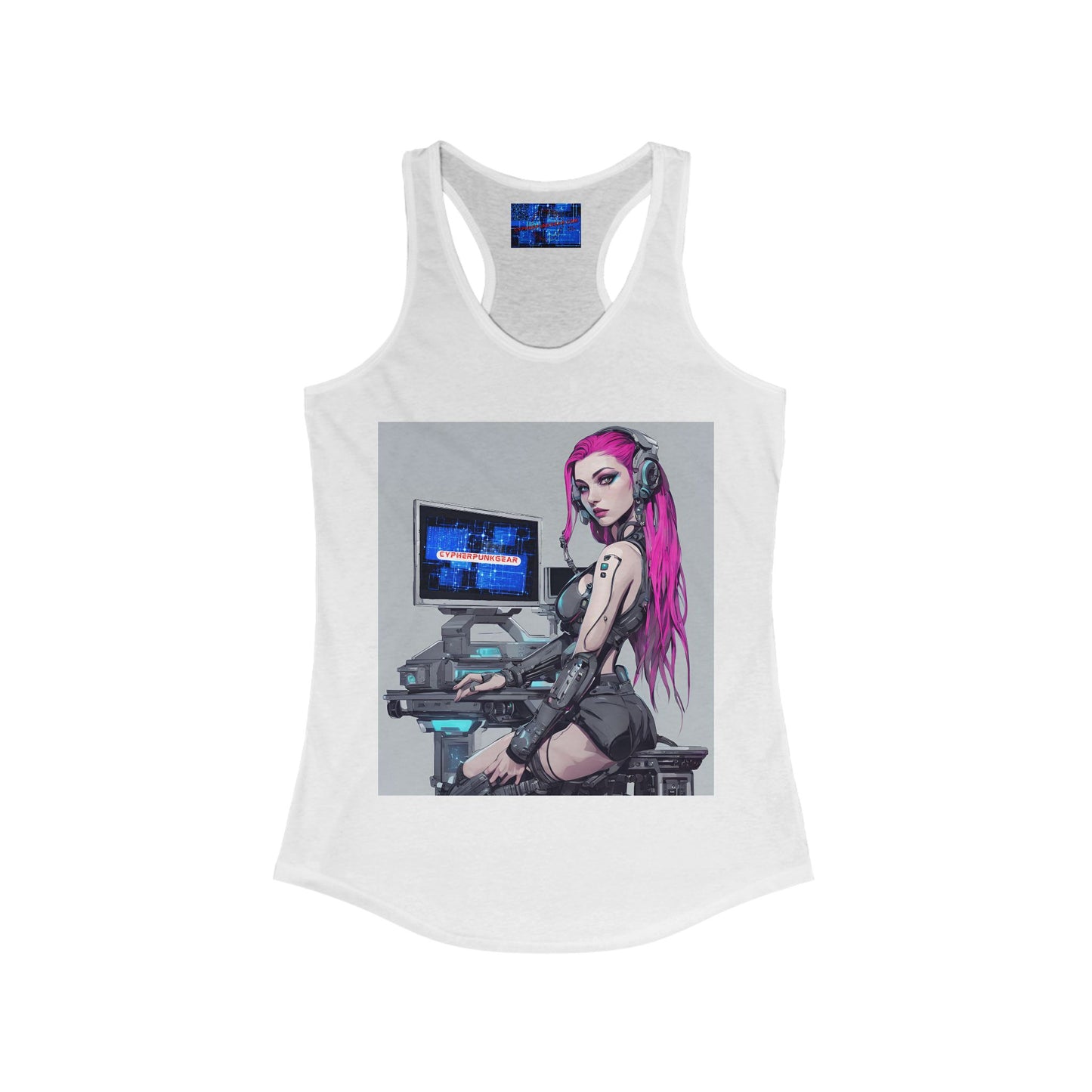 ¡Cyberpunk de cypherpunkgear! Camiseta sin mangas ideal con espalda cruzada para mujer