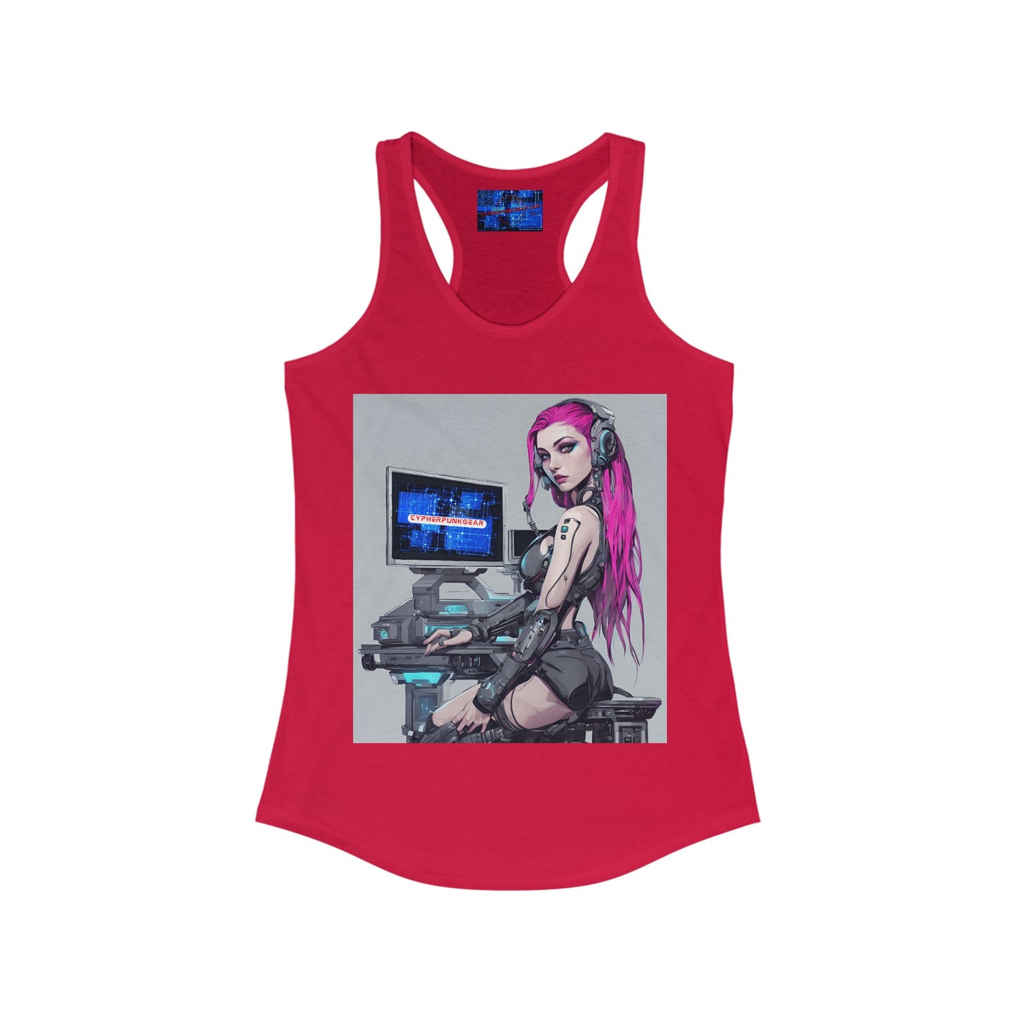 ¡Cyberpunk de cypherpunkgear! Camiseta sin mangas ideal con espalda cruzada para mujer