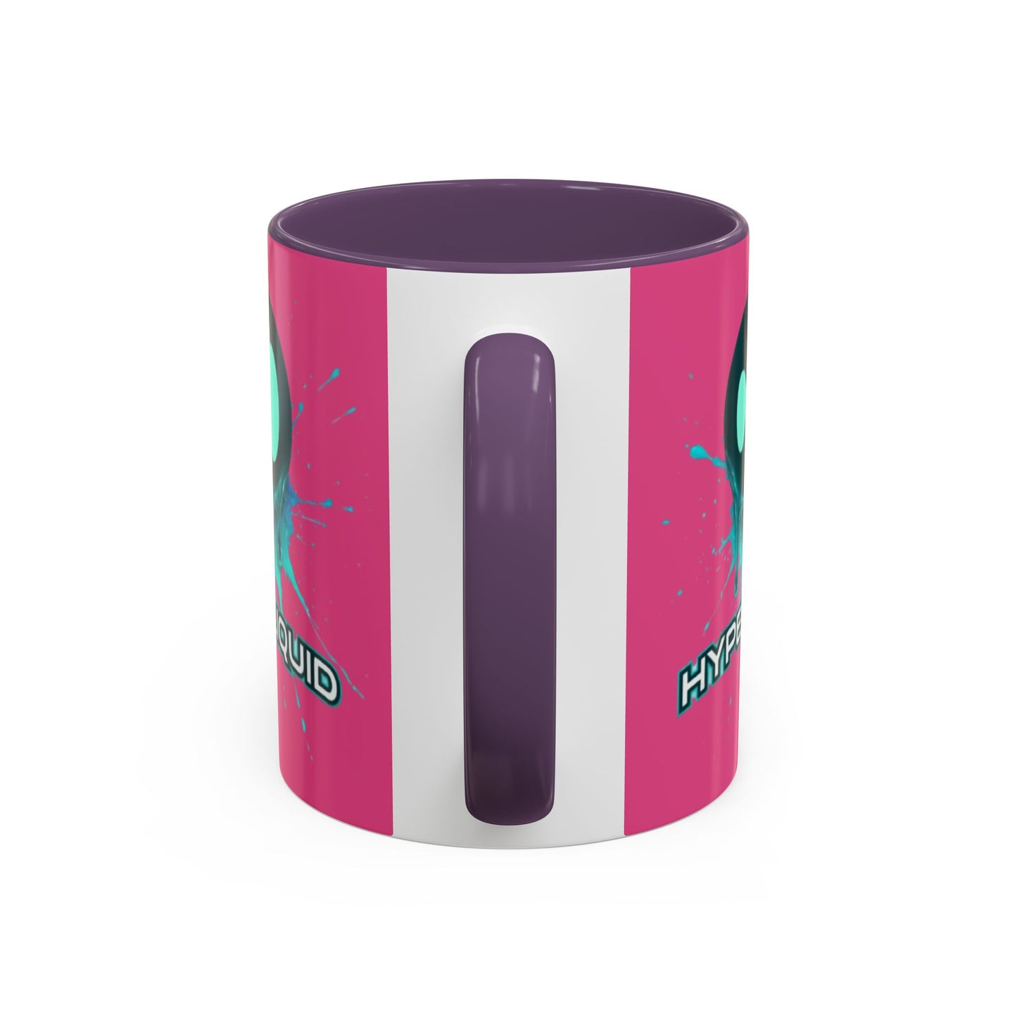 HYPE Drip Pink Accent Mug by cypherpunkgear.com
