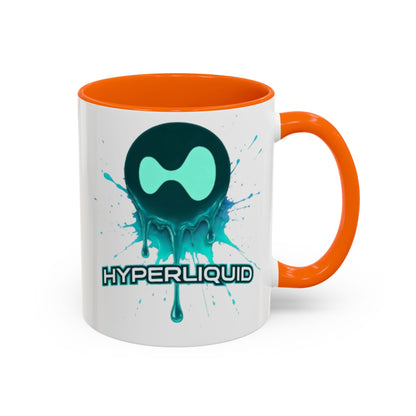 HYPE Drip White Accent Mug by cypherpunkgear.com