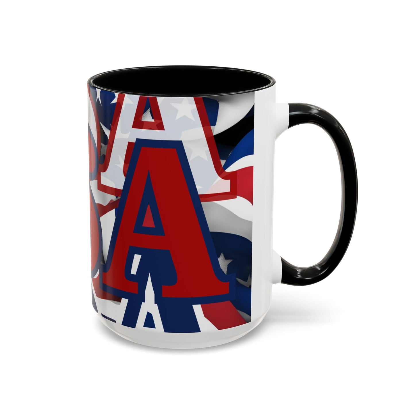 USA! USA! USA RDfont Patriot Accent Mug by cypherpunkgear