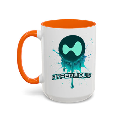 HYPE Drip White Accent Mug by cypherpunkgear.com