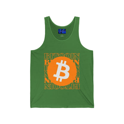 Bitcoin Bitcoin Bitcoin (BTC) Unisex Jersey Tank Top by cypherpunkgear.com