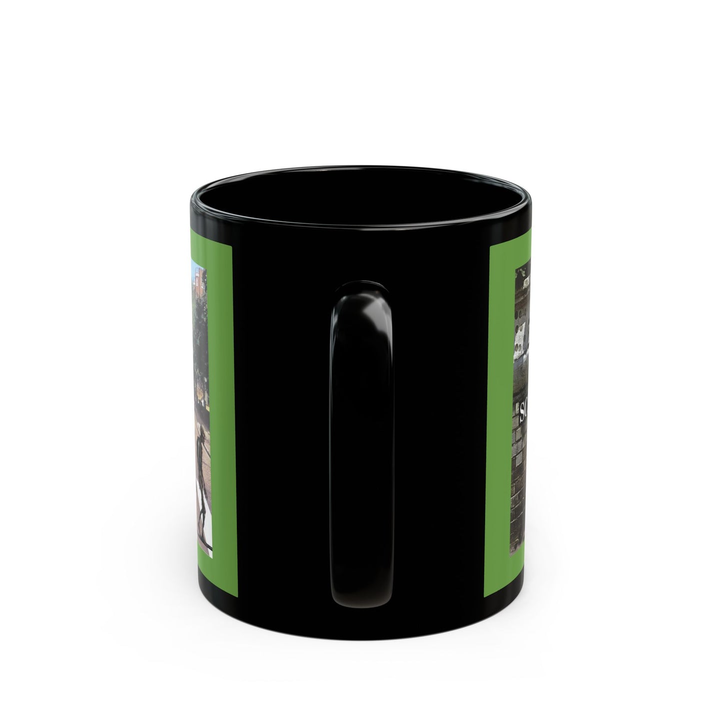 2-sided, Scabby Road Green Mug by CreepyCrafts.boo