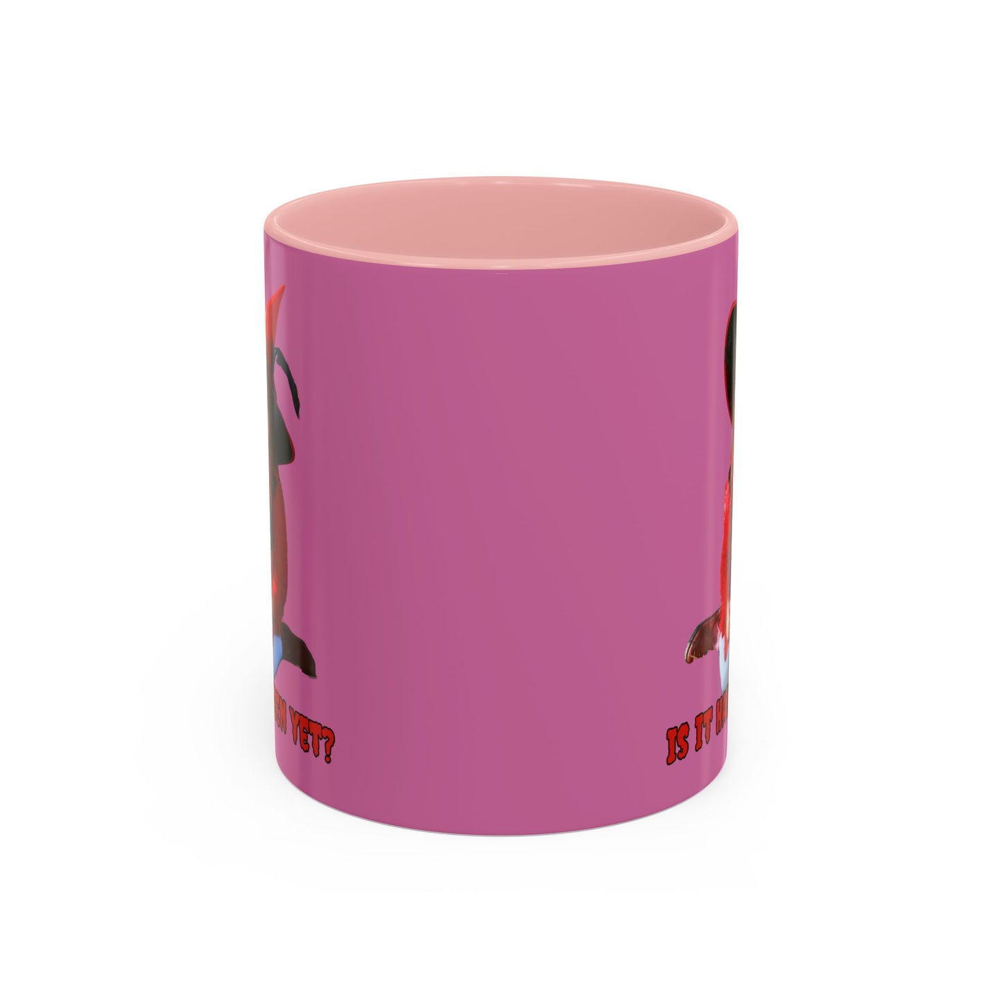 Is it Halloween yet? Pink Accent Mug by CreepyCrafts.boo