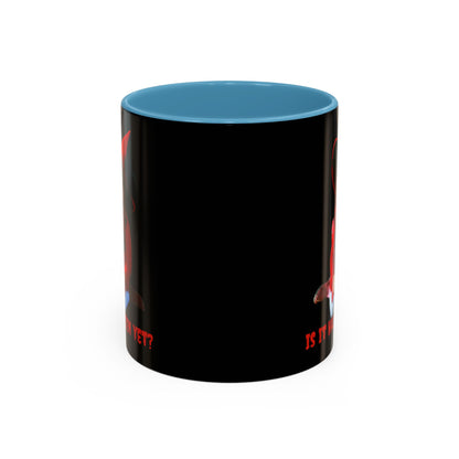 Is it Halloween yet? Black Accent Mug by CreepyCrafts.boo