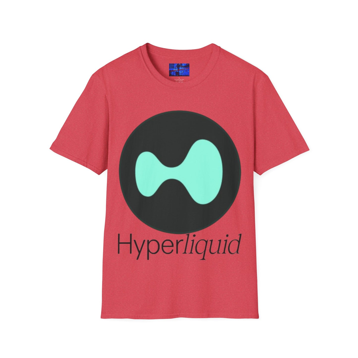 Hyperliquid Black font Unisex T-Shirt by cypherpunkgear.com