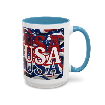 USA WHfont Center Patriot Accent Mug by cypherpunkgear