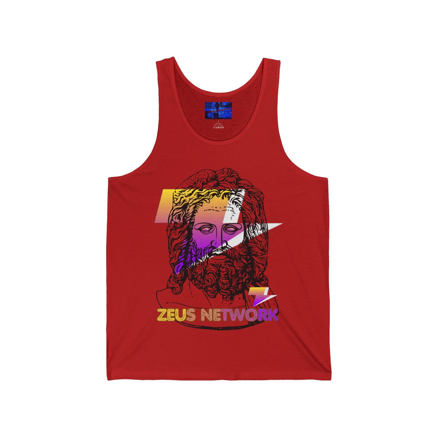 Zeus Network Unisex Jersey Tank Top by cypherpunkgear.com