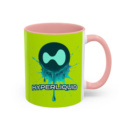 HYPE Drip Yellow Accent Mug by cypherpunkgear.com