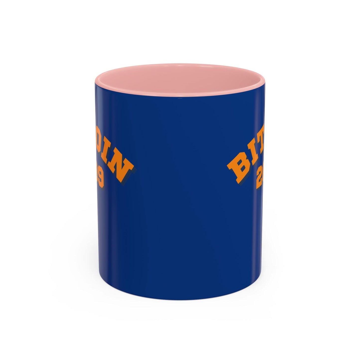 Bitcoin 2009 Dark Blue Accent Mug by cypherpunkgear.com