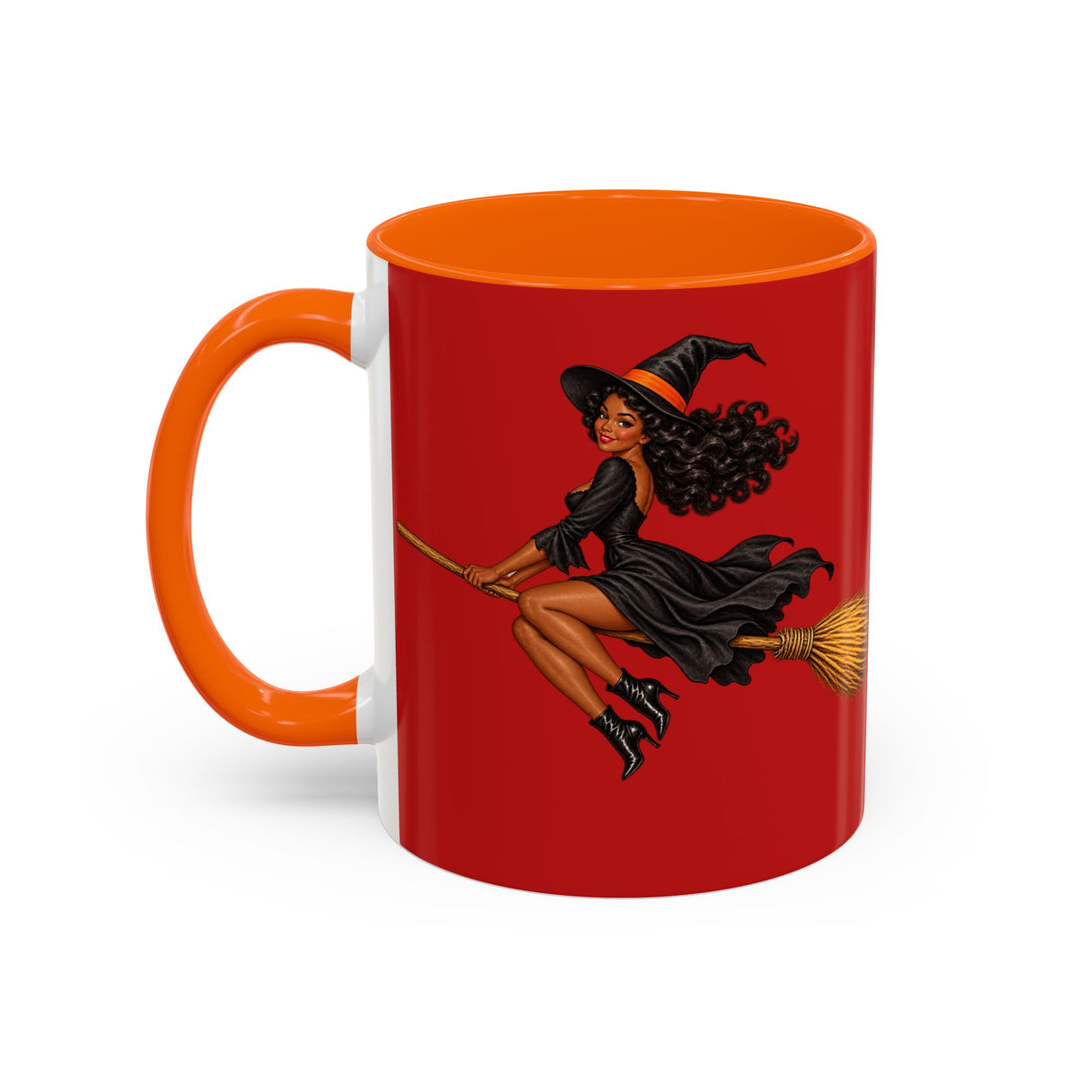 Velvet Vex Red Accent Mug by CreepyCrafts.boo