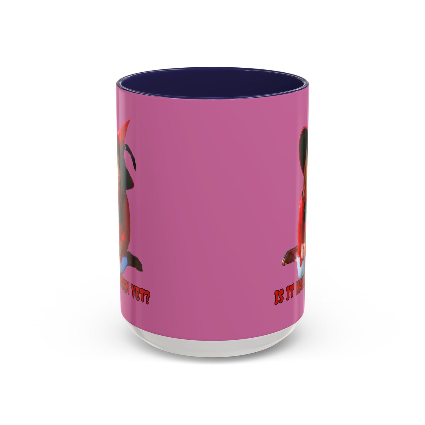 Is it Halloween yet? Pink Accent Mug by CreepyCrafts.boo