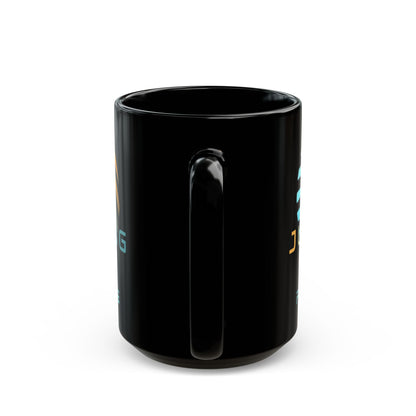 Jupiter (JUP) Orbit the Future Black Mug by cypherpunkgear