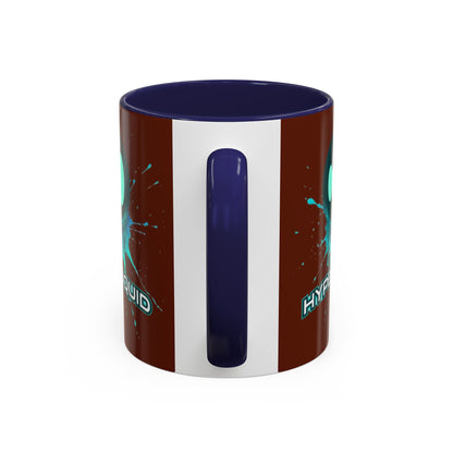 HYPE Drip Brown Accent Mug by cypherpunkgear.com