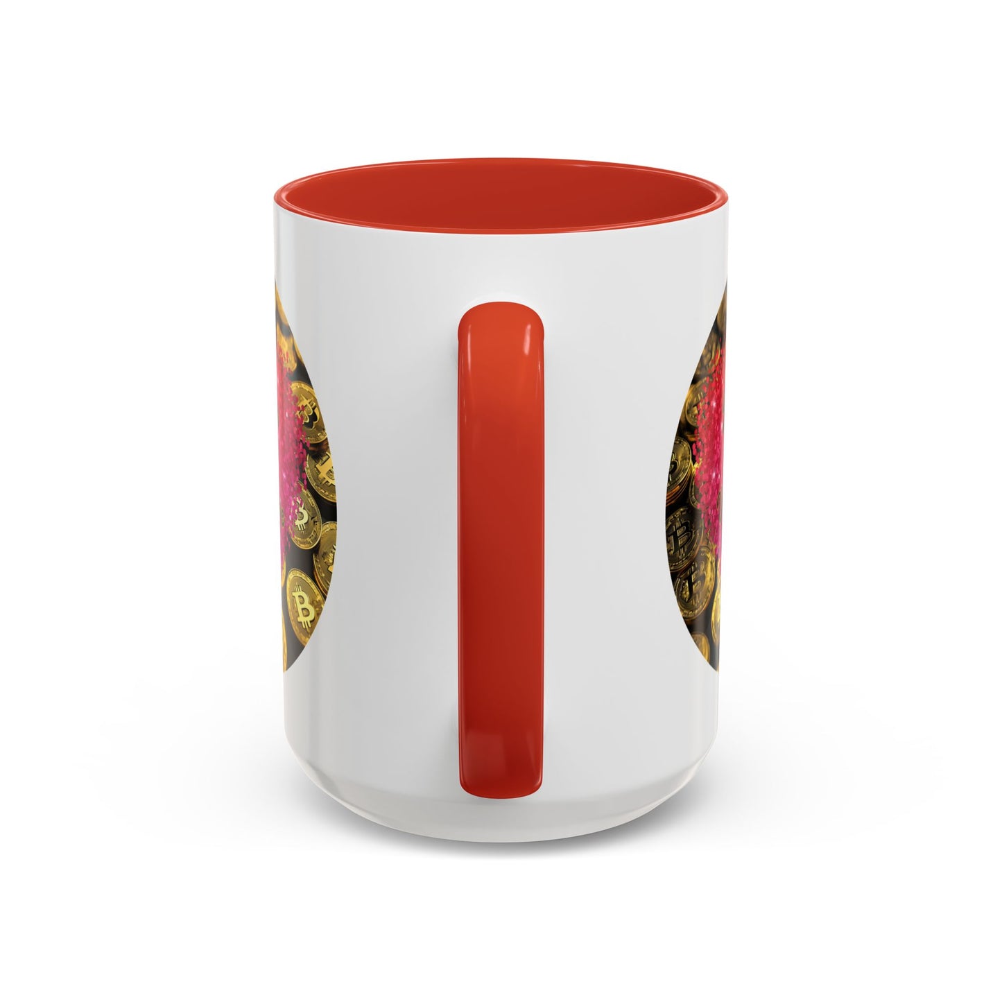 Bitcoin is My Valentine White Accent Mug by cypherpunkgear.com