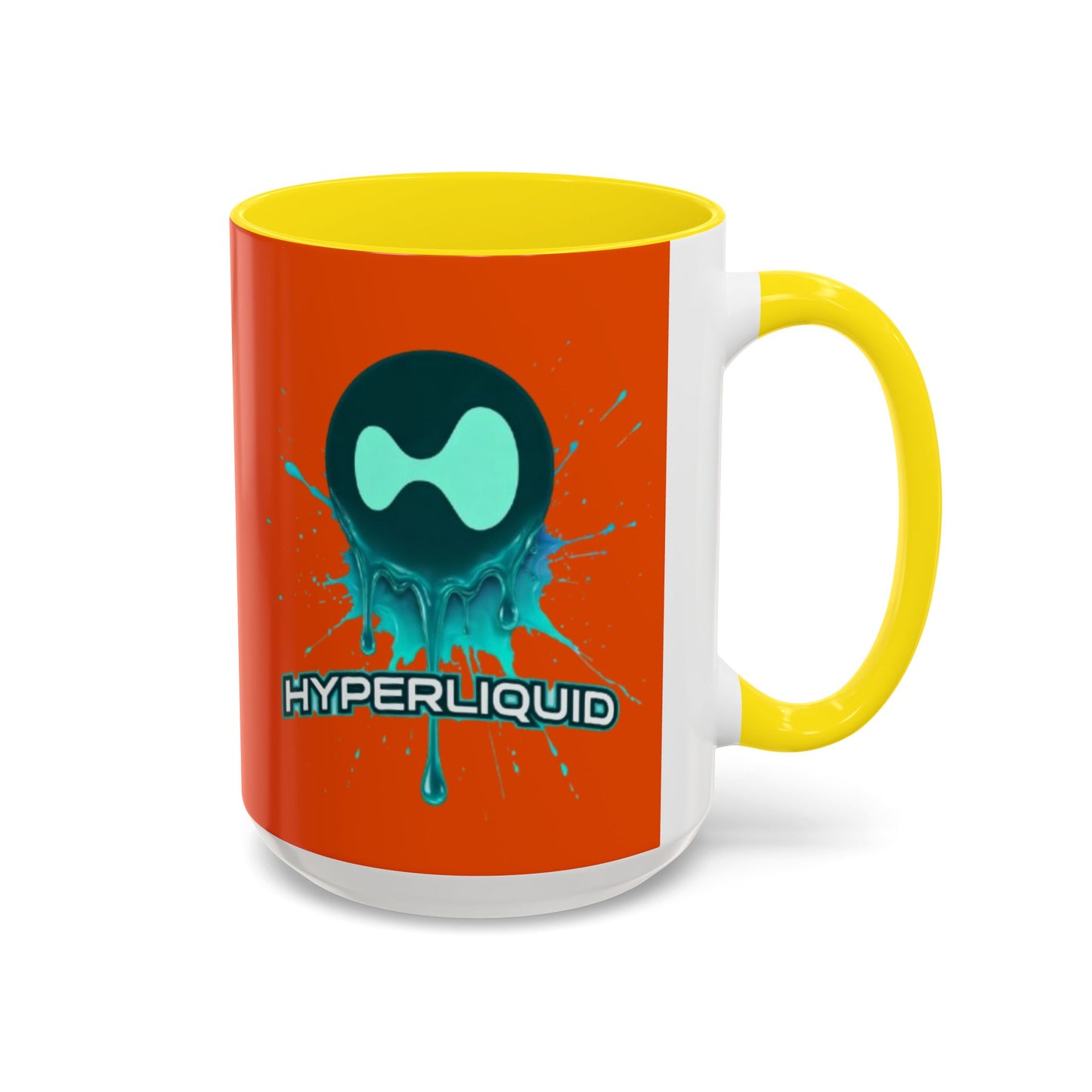HYPE Drip Orange Accent Mug by cypherpunkgear.com