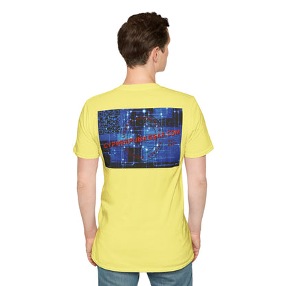 2-sided, cypherpunkgear.com logo Light colors Unisex T-Shirt by cypherpunkgear.com