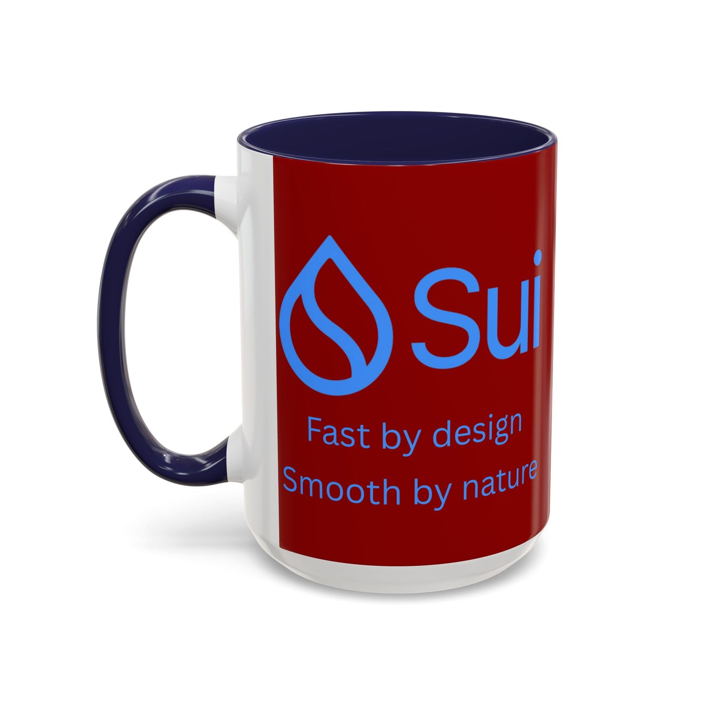 SUI Red Accent Mug by cypherpunkgear.com