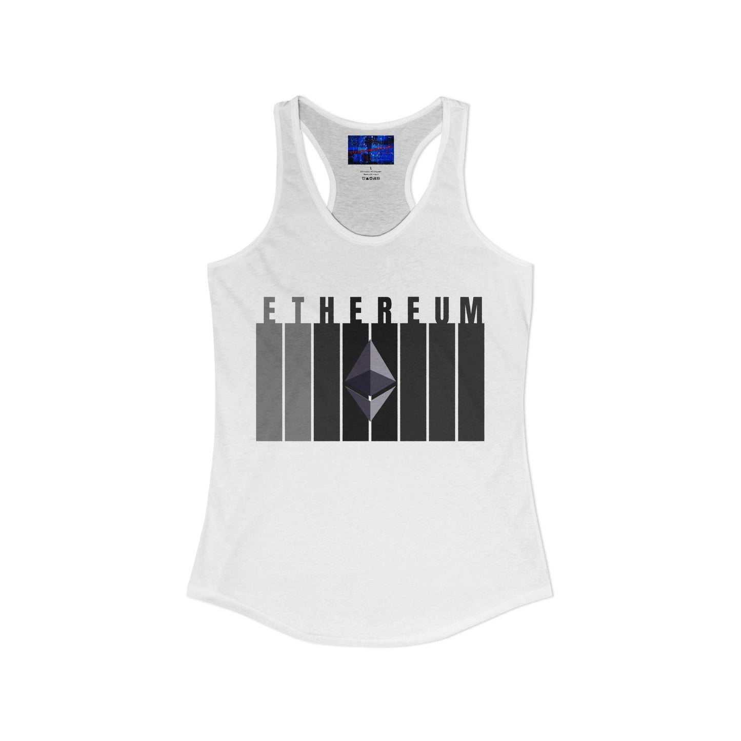 Ethereum (ETH) Women's Racerback Tank Top by cypherpunkgear.com