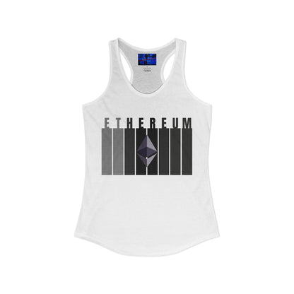 Ethereum (ETH) Women's Racerback Tank Top by cypherpunkgear.com
