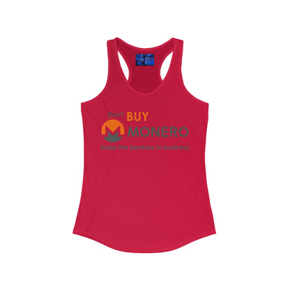 Don't buy Monero (XMR) Women's Racerback Tank Top by cypherpunkgear.com