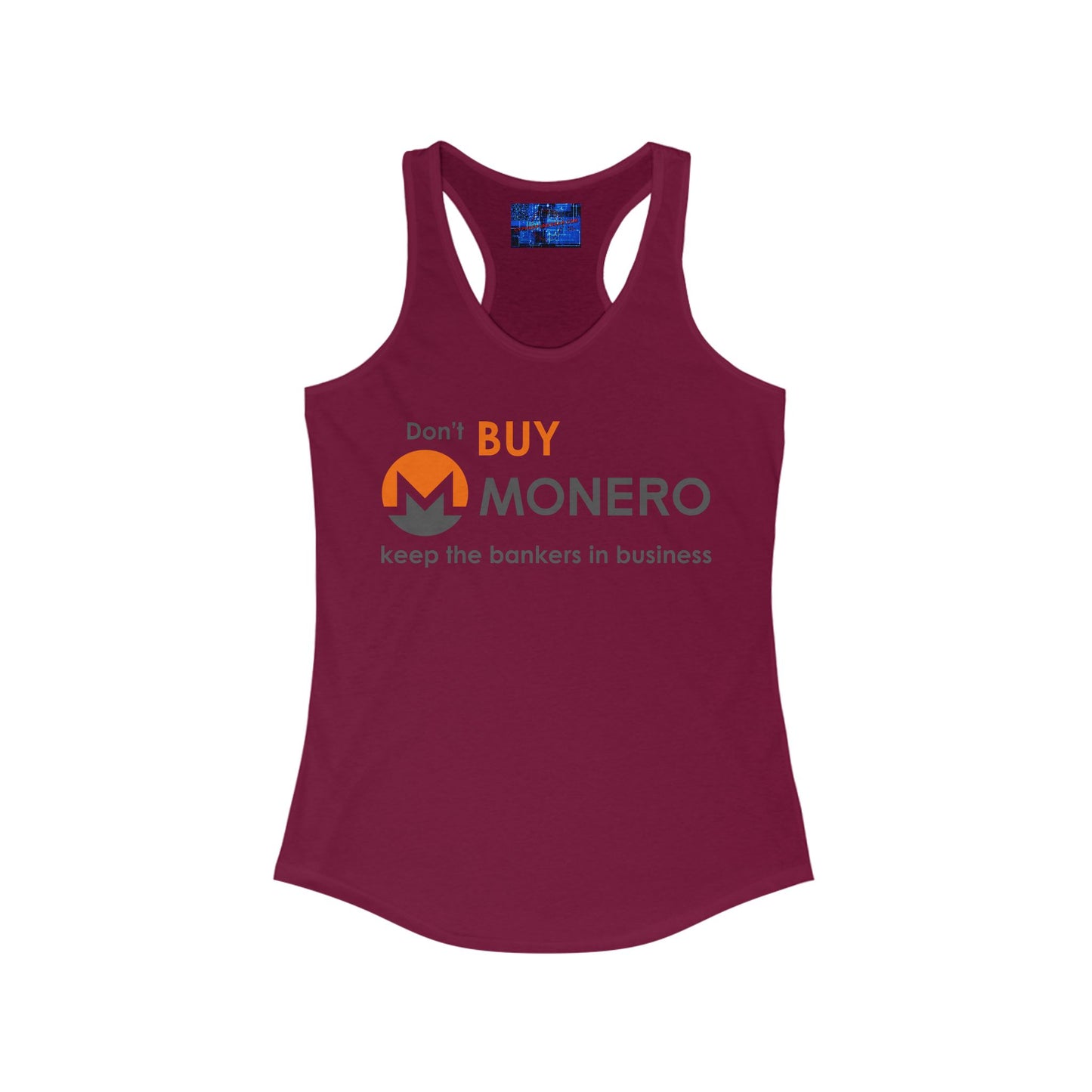 Don't buy Monero (XMR) Women's Racerback Tank Top by cypherpunkgear.com