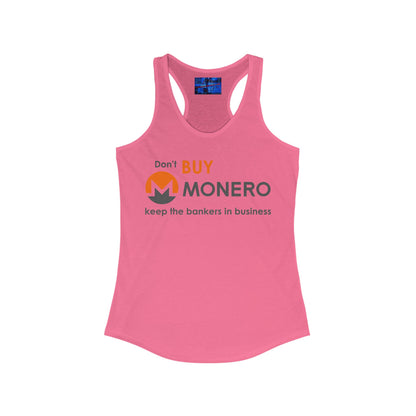 Don't buy Monero (XMR) Women's Racerback Tank Top by cypherpunkgear.com