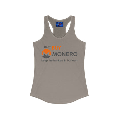 Don't buy Monero (XMR) Women's Racerback Tank Top by cypherpunkgear.com