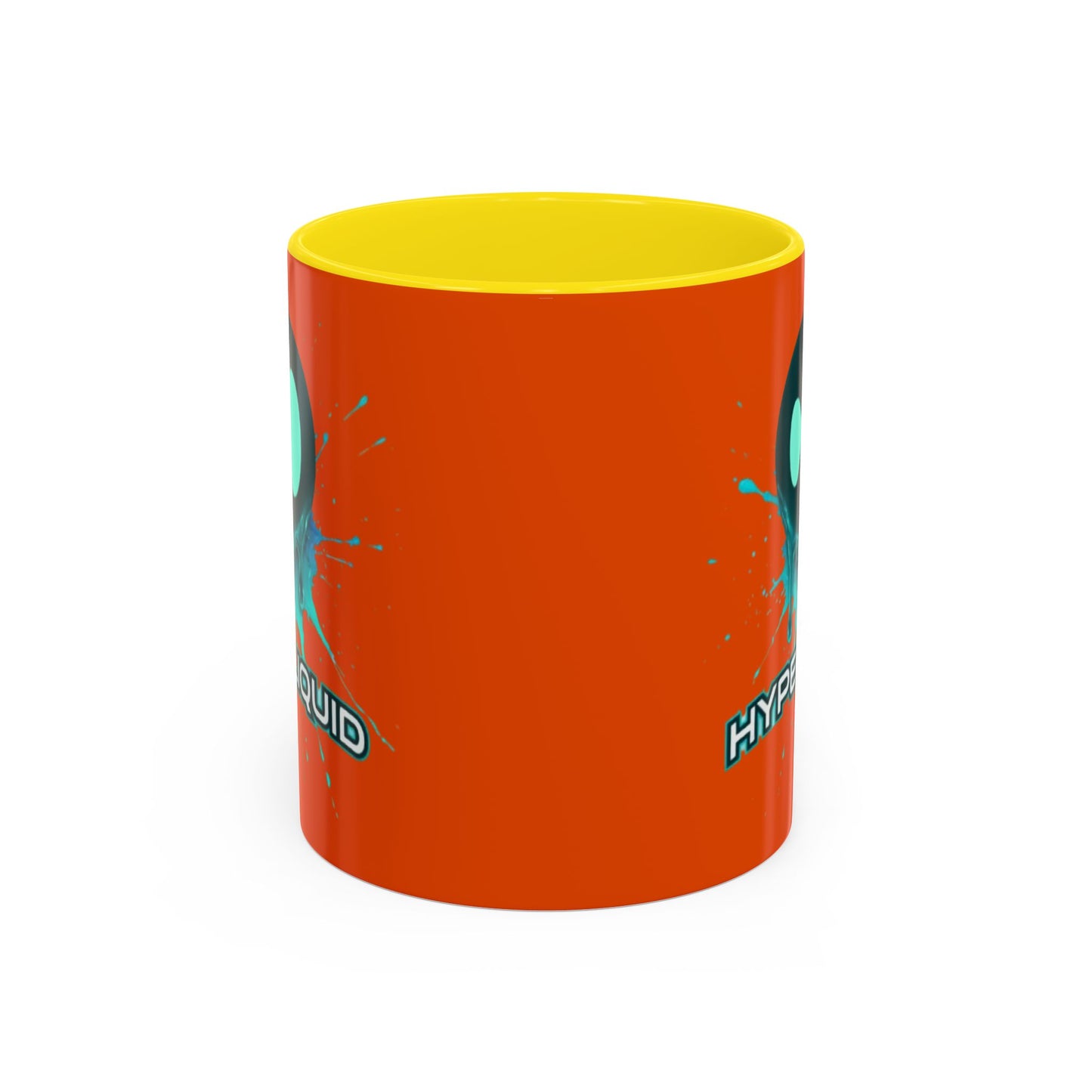 HYPE Drip Orange Accent Mug by cypherpunkgear.com