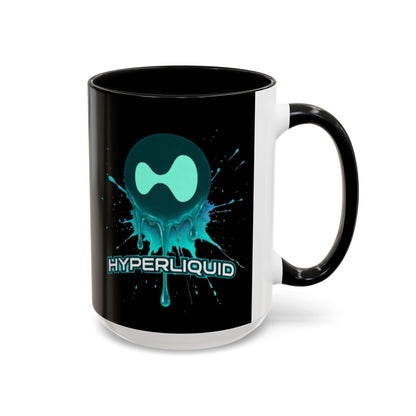HYPE Drip Black Accent Mug by cypherpunkgear.com
