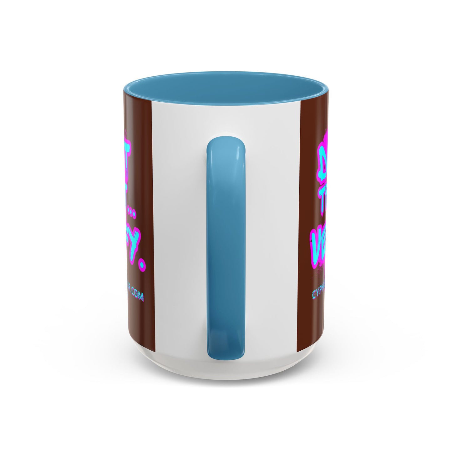 Don't Trust...Verify. Brown Accent Mug by cypherpunkgear.com
