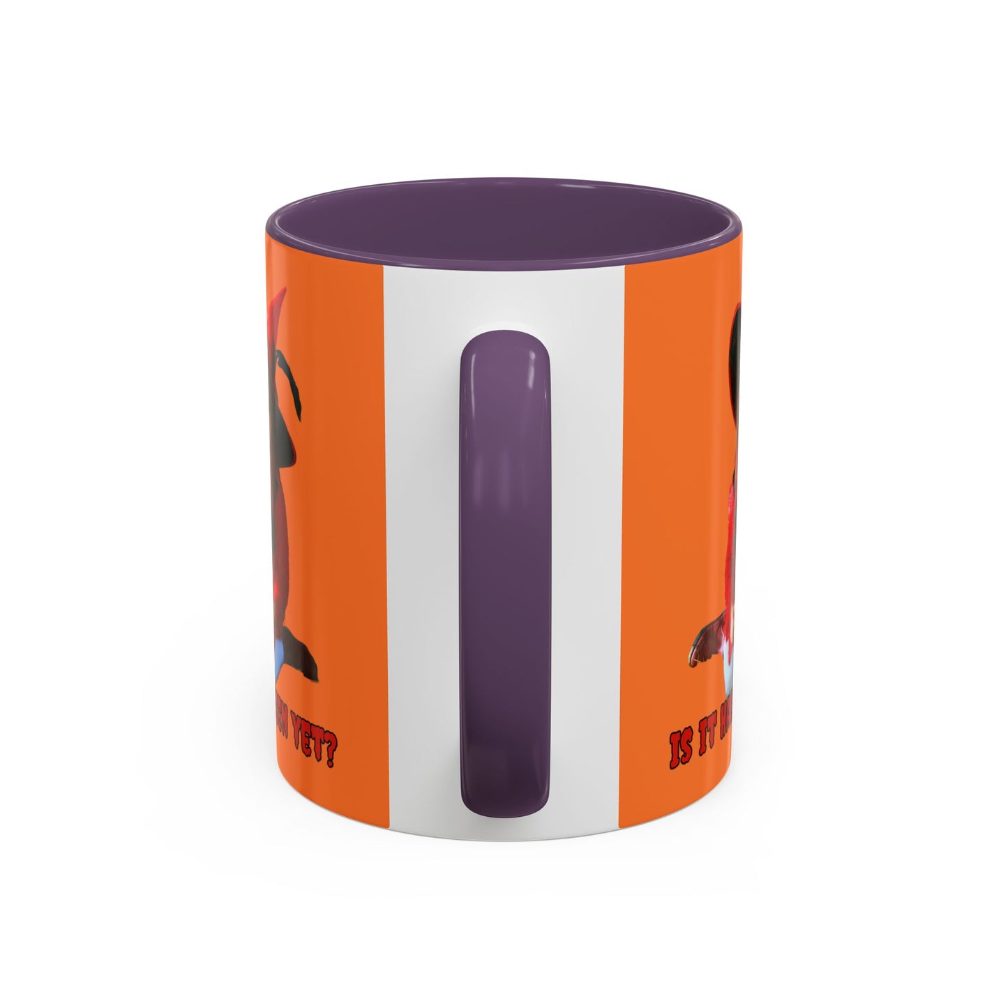 Is it Halloween yet? Orange Accent Mug by CreepyCrafts.boo