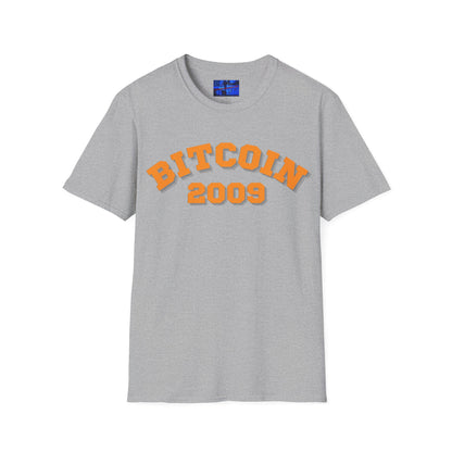 Bitcoin 2009 Light colors Unisex T-Shirt by cypherpunkgear.com