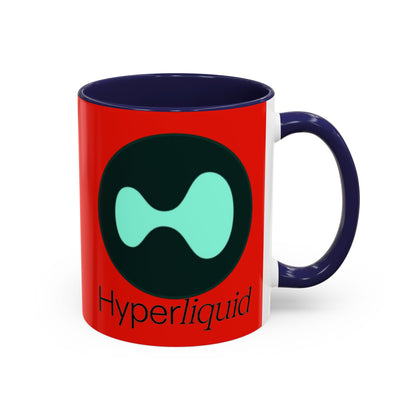 Hyperliquid Black font Red Accent Mug by cypherpunkgear.com