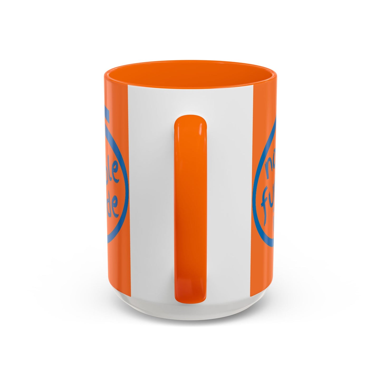 Non-Fungible Inside Orange Accent Mug by cypherpunkgear.com