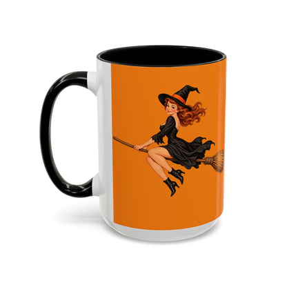 Hazel Hex Orange Accent Mug by CreepyCrafts.boo