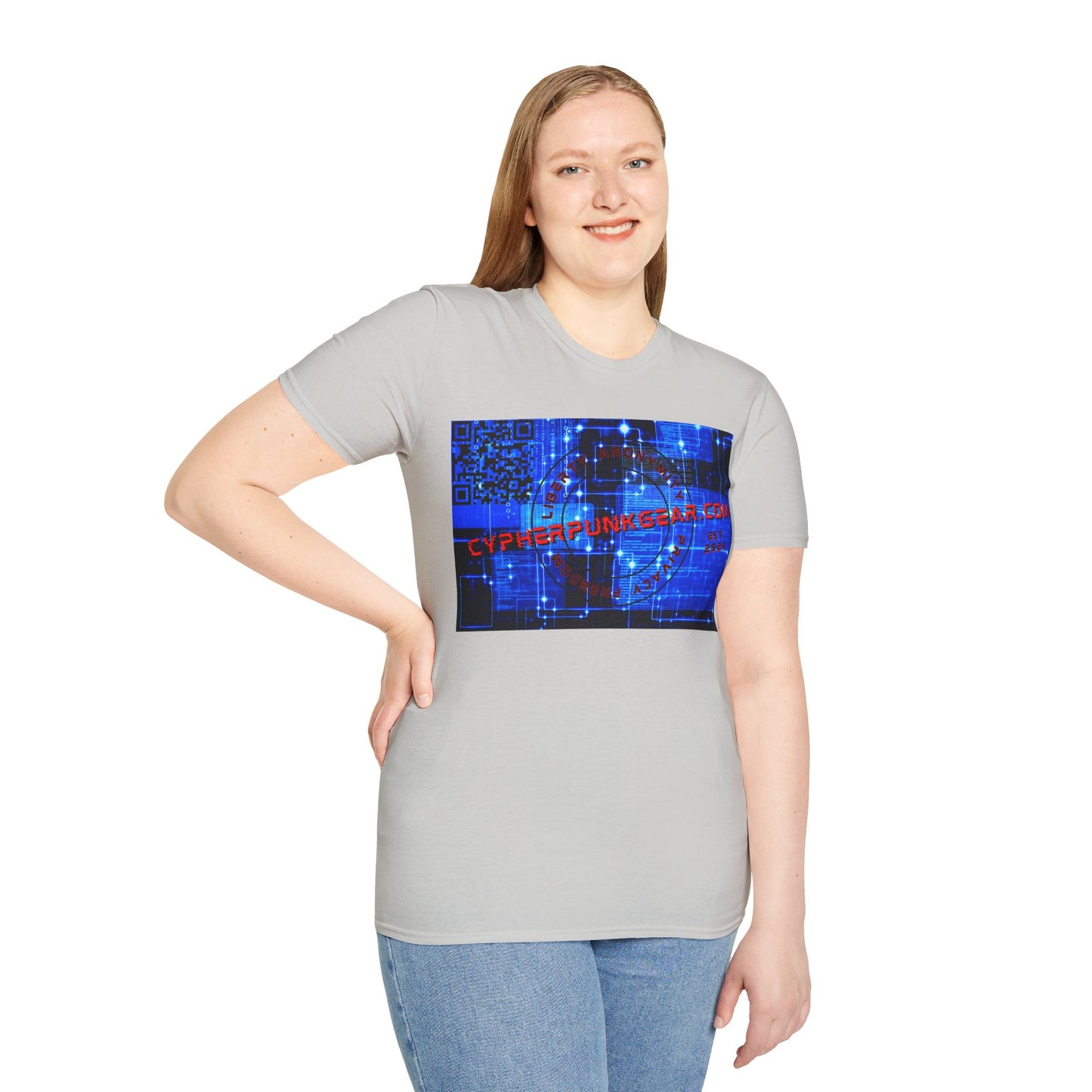 Cypherpunkgear.com logo Light colors Unisex T-Shirt by cypherpunkgear.com