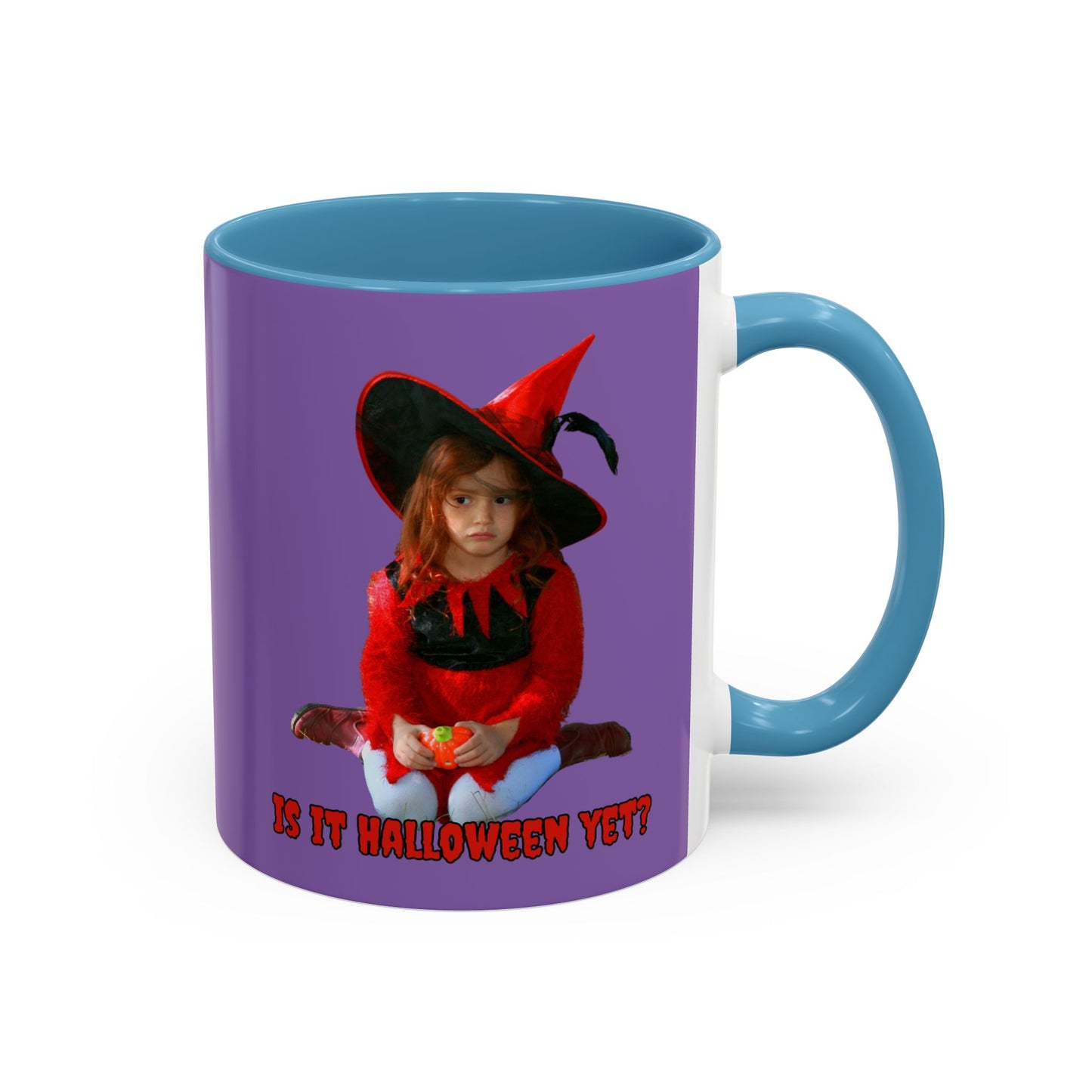 Is it Halloween yet? Light Purple Accent Mug by CreepyCrafts.boo